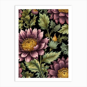 William Morris Seamless Floral Pattern Art Print