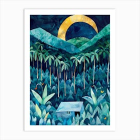 'House In The Jungle' 1 Art Print