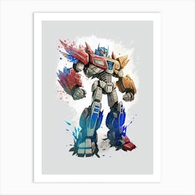 Transformer Robot Optimus Art Print