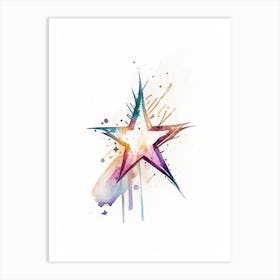 Star Symbol Minimal Watercolour Art Print