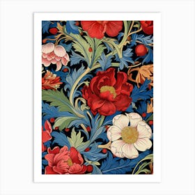 Floral Wallpaper 40 Art Print