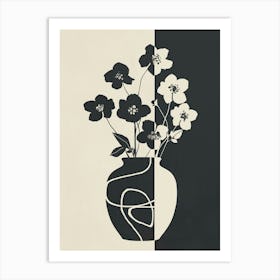 Botanical Contrast 1 Art Print