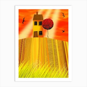 The Yellow House Art Print