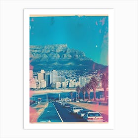 Cape Town Retro Polaroid Inspired 1 Art Print