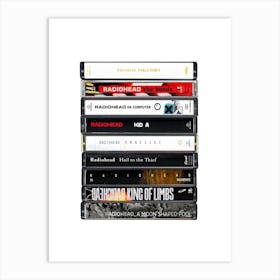 Radiohead - Collected Albums - Cassette Print Art Print