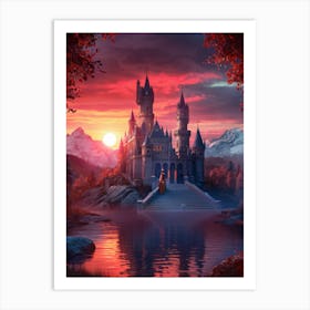 Castle At Sunset Art Print