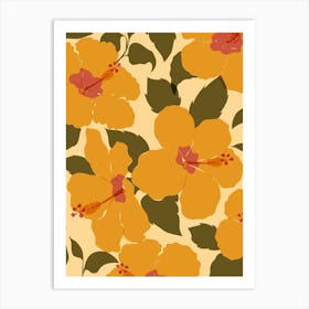 Yellow Hibiscus Art Print