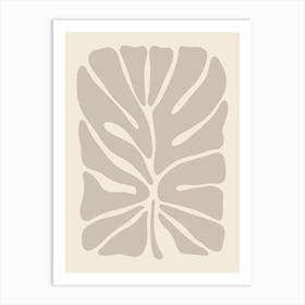 Ivy Leaf Neutral Art Print