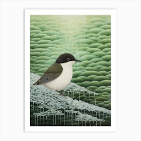 Ohara Koson Inspired Bird Painting Dipper 1 Art Print