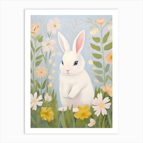 White Bunny 2 Art Print