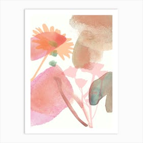 Watercolor Flowers 33 Art Print