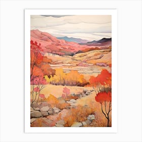 Autumn National Park Painting Ambor National Park Bolivia 1 Art Print