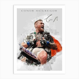 Conor Mcgregor Graffiti Art Print