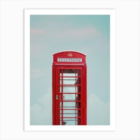 Red Telephone Booth photo Art Print