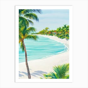 Delray Beach, Florida Contemporary Illustration 1  Art Print