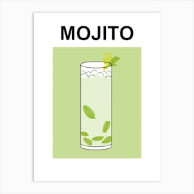 Mojito Cocktail  Art Print