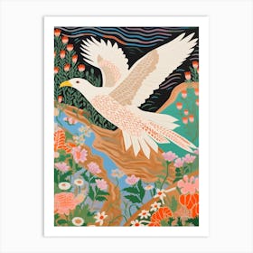 Maximalist Bird Painting Albatross 2 Art Print