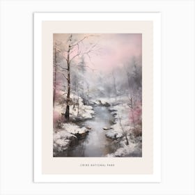 Dreamy Winter National Park Poster  Crins National Park France 4 Art Print