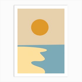 Sunset At The Beach 30 Art Print