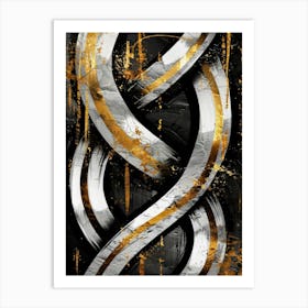 Black And Gold 55 Art Print