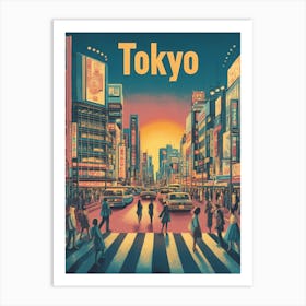 Aihrgdesign A Classic 1960s Travel Poster For Tokyo Showcasin C0dead98 3369 47c0 8777 57edb630aad4 2 Art Print