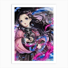 Demon Slayer Anime Poster 15 Art Print