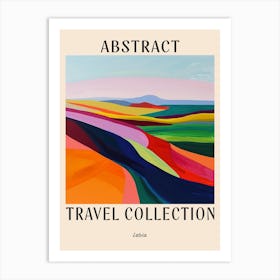 Abstract Travel Collection Poster Latvia 1 Art Print