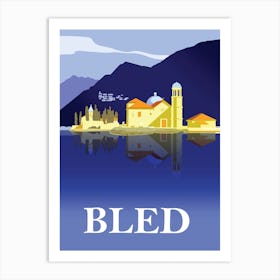 Bled, the Lake and the Island, Slovenia Art Print