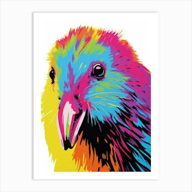 Andy Warhol Style Bird Kiwi 1 Art Print