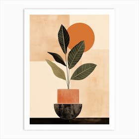 Plant In A Pot 1 Art Print