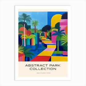 Abstract Park Collection Poster Ibirapuera Park Salvador 3 Art Print