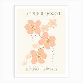 Apple Blossom Spring Flowers Botanical Art Print