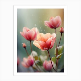 Pink Flowers 1 Art Print