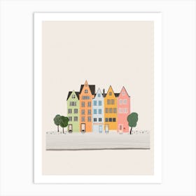 Colourful Neighbourhood Art Print