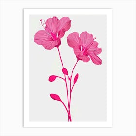 Hot Pink Geranium 2 Art Print