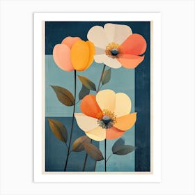 Three Flowers Art Print