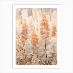 Boho Dried Flowers Coral Bells 2 Art Print