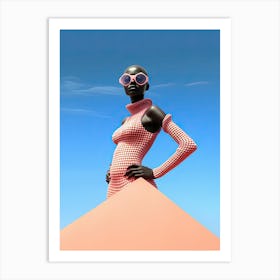 Galactic Glamour: Afro American Odyssey Art Print