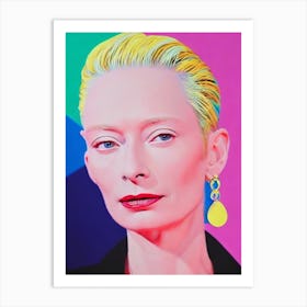 Tilda Swinton Pop Movies Art Movies Art Print