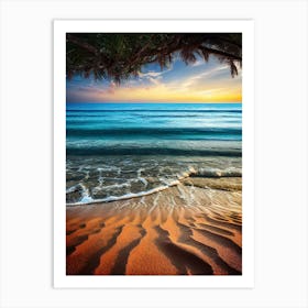 Sunset At The Beach 13 Art Print