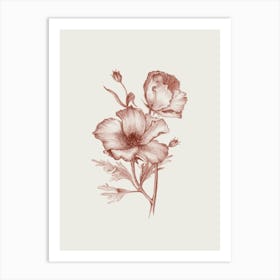 Flower No76a Aga Szafranska Art Print