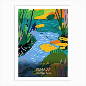 Everglades National Park Travel Poster Matisse Style 3 Art Print