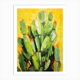 Cactus Painting Nopal Cactus 4 Art Print