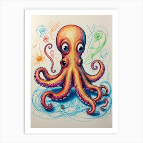 Octopus 5 Art Print