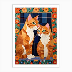 Two Cats 1 Art Print