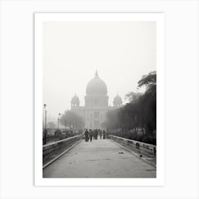 Delhi, India, Black And White Old Photo 4 Art Print