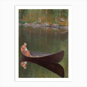 Woman In A Boat, (1924), Pekka Halonen Art Print