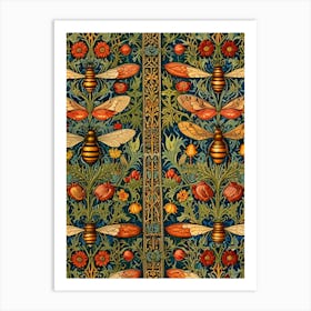 William Morris Bees And Flowers 4 Art Print