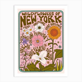 New York Wildflowers Art Print