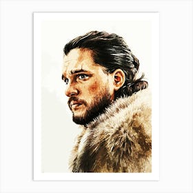 jon snow game of thrones movie 4 Art Print